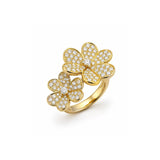Clover Diamond Ring-Clover Diamond Ring