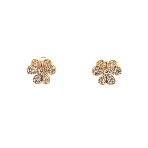 Clover Diamond Stud Earrings-Clover Diamond Stud Earrings - DETIJ01697