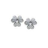 Clover Diamond Stud Earrings-Clover Diamond Stud Earrings - DETIJ01777