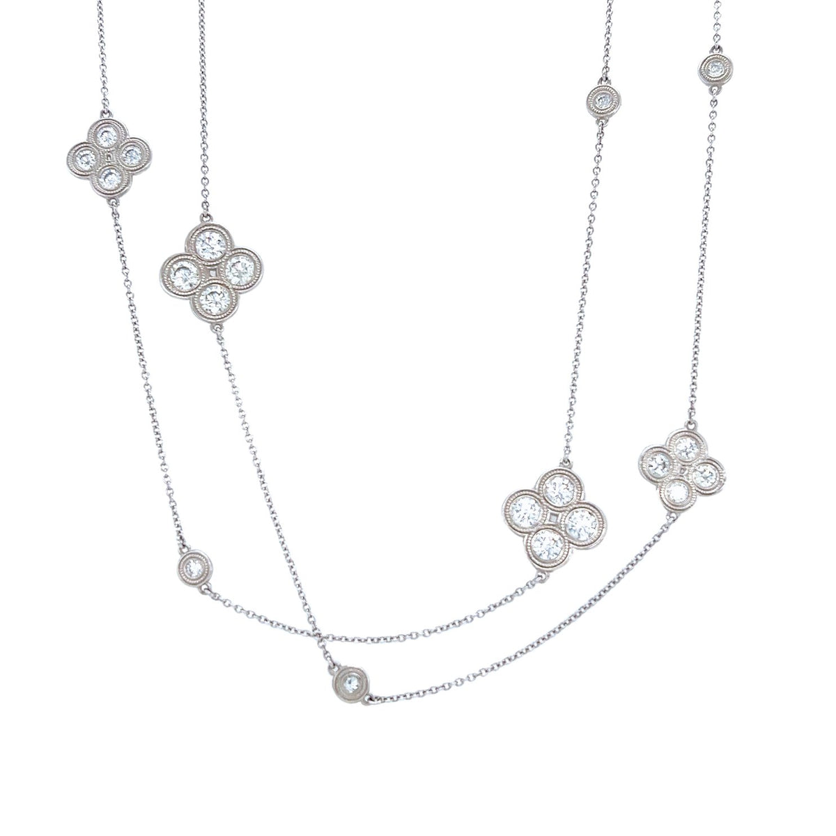 Cluster Diamond Necklace - DNBSF00216