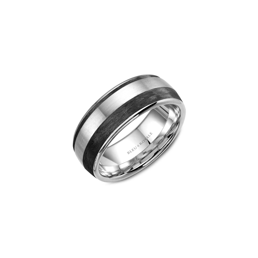 Crown Ring Bleu Royale Wedding Band - RYL - 014WB85 - Z10