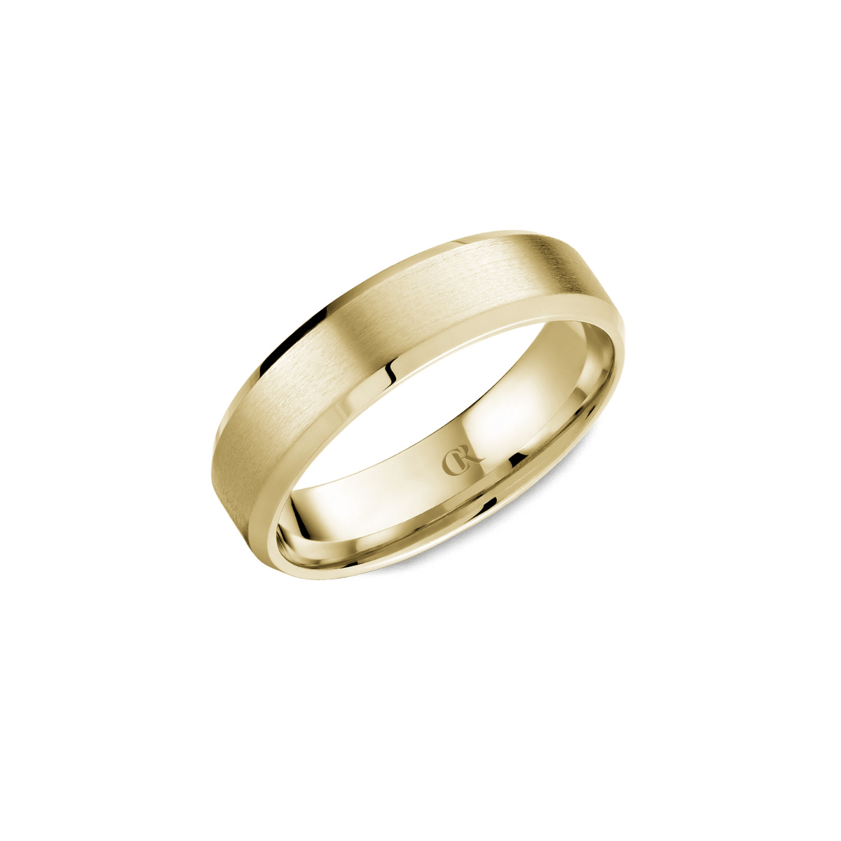 Crown Ring Yellow Gold Band - CR-015-R-614KY-SP