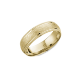 Crown Ring Yellow Gold Band-Crown Ring Yellow Gold Band - CR-017-R-614KY-DB