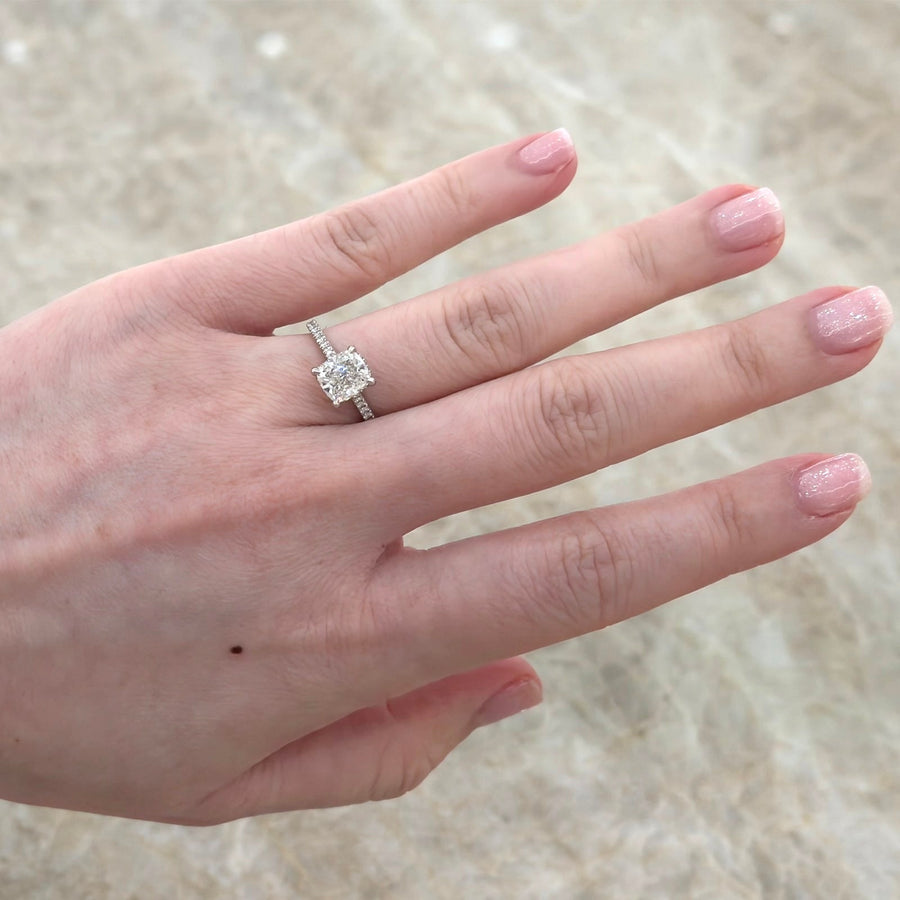 Cushion Cut Diamond Engagement Ring - DRNKA05185