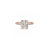Cushion-cut Diamond Pavé Engagement Ring-Cushion-cut Diamond Pavé Engagement Ring DRNKA05201