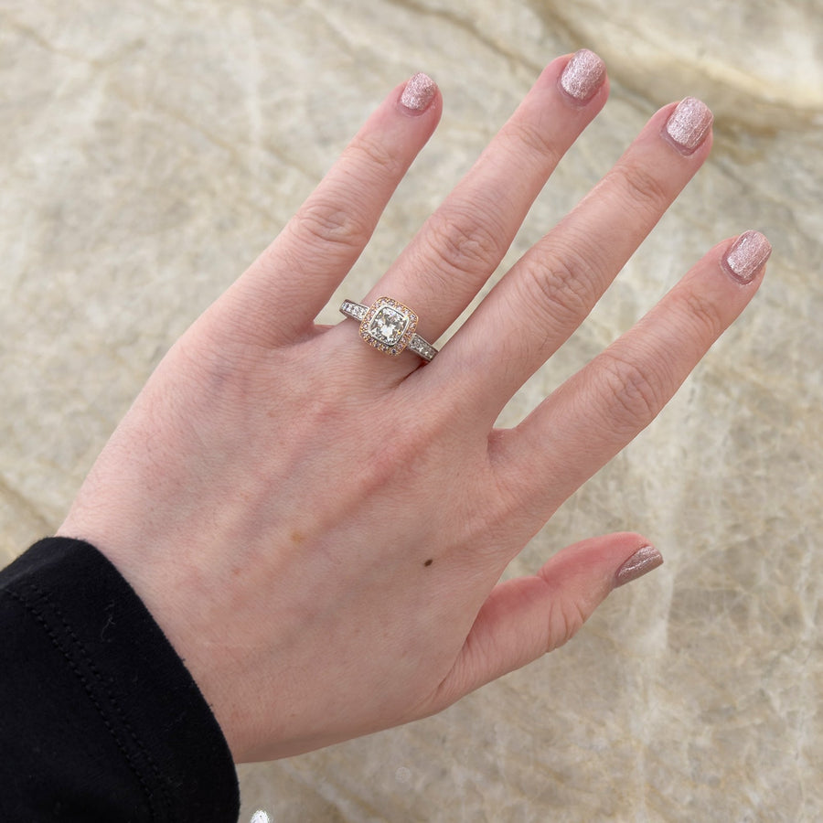 Cushion Diamond Engagement Ring - DRMFI00216