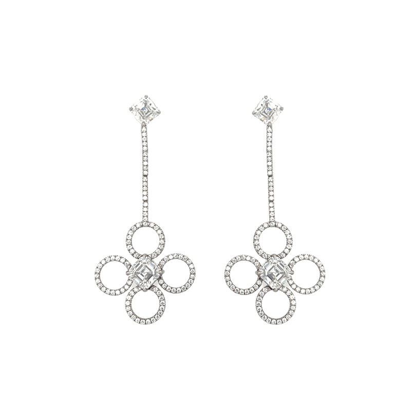 Daniel K Platinum Diamond Earrings-Daniel K Platinum Diamond Earrings - EF300005