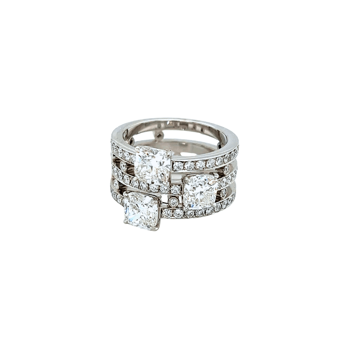 Daniel K Platinum Diamond Stella Ring - DRDAN00281