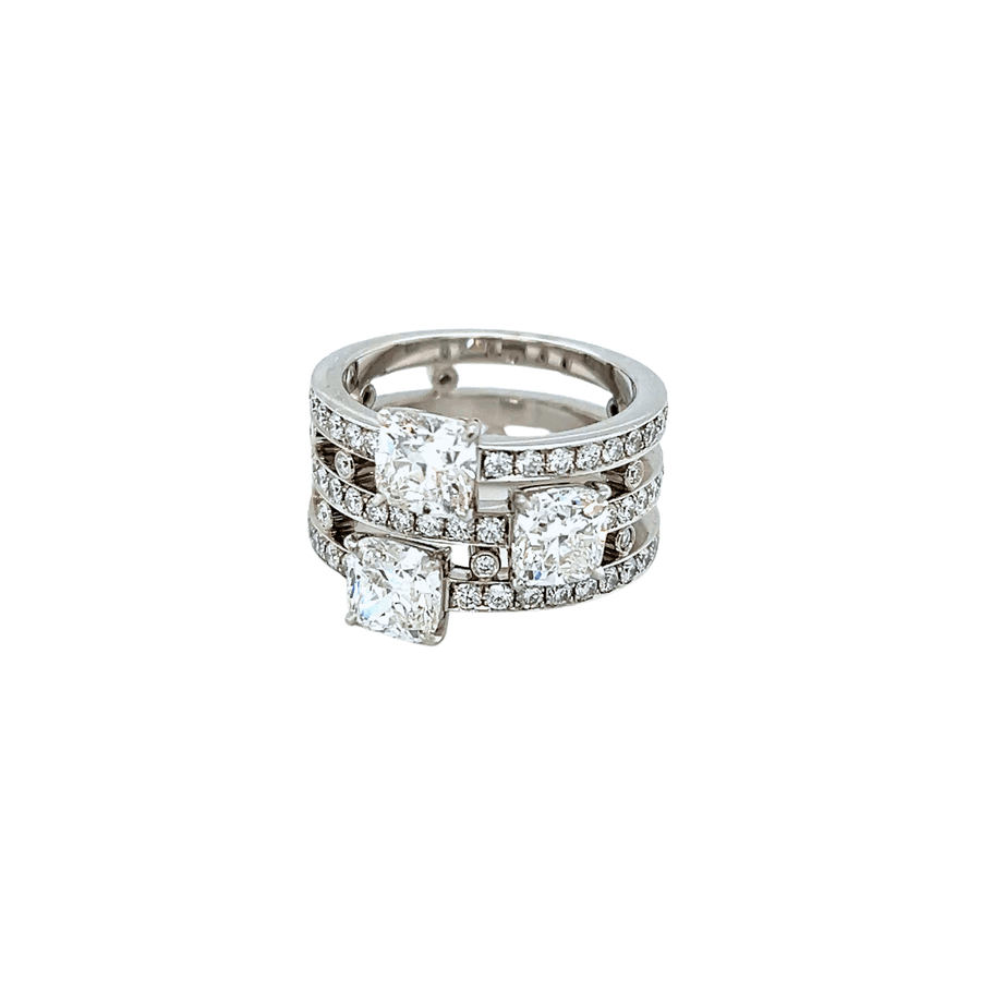 Daniel K Platinum Diamond Stella Ring - DRDAN00281