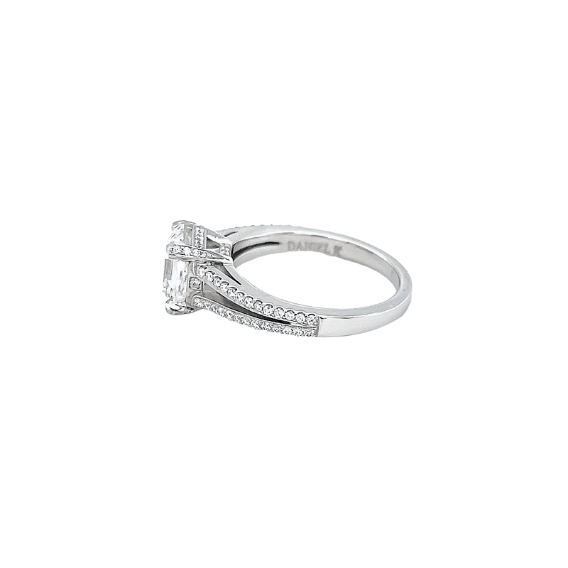 Daniel K Platinum Split Shank Engagement Ring-Daniel K Platinum Split Shank Engagement Ring - DRDAN00588