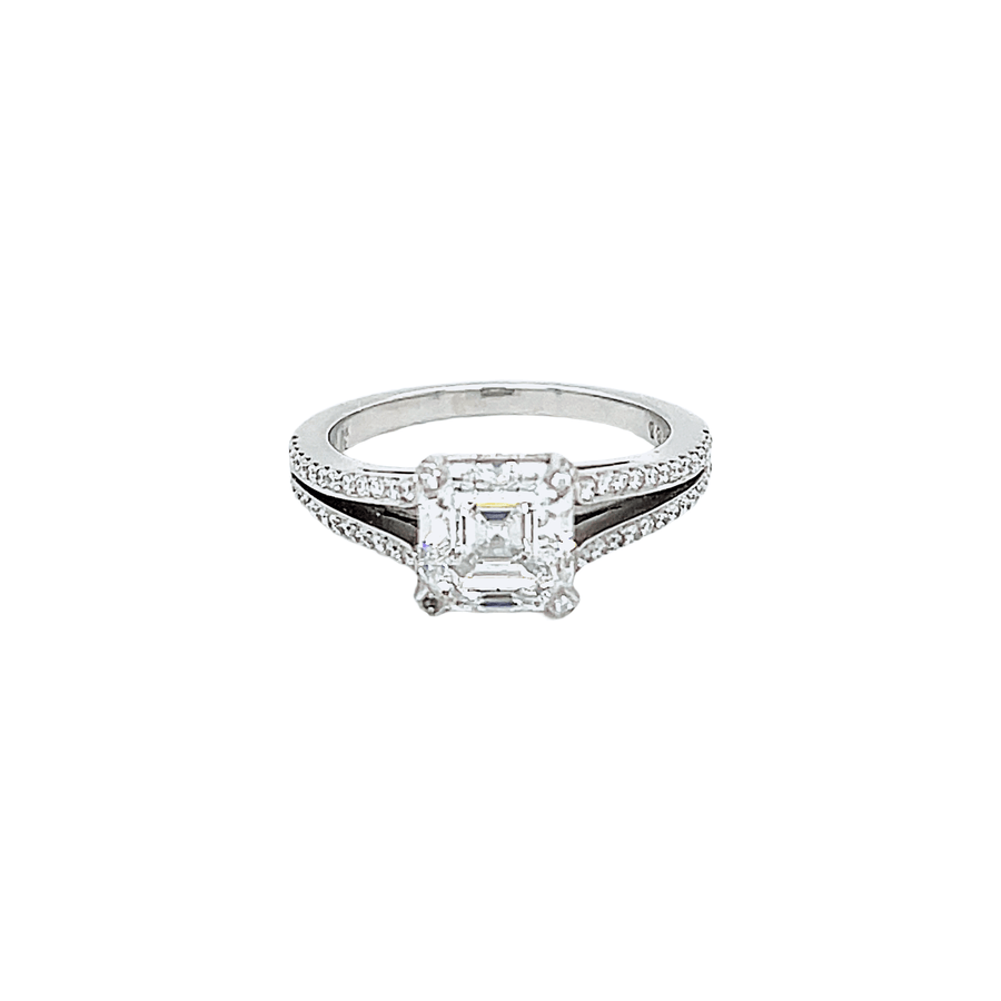 Daniel K Platinum Split Shank Engagement Ring - DRDAN00588