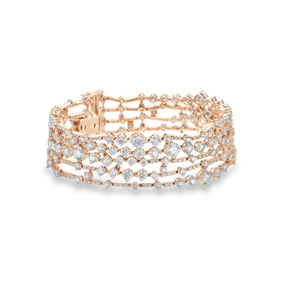 De Beers Arpeggia Five Line Bracelet - J3FL04Z99K18