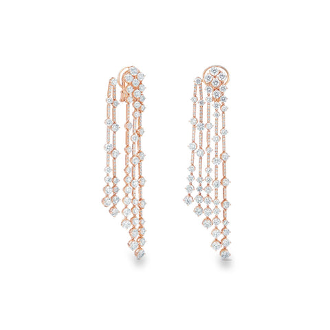 De Beers Arpeggia Five Line Earrings-De Beers Arpeggia Five Line Earrings - J2FL06Z99K04