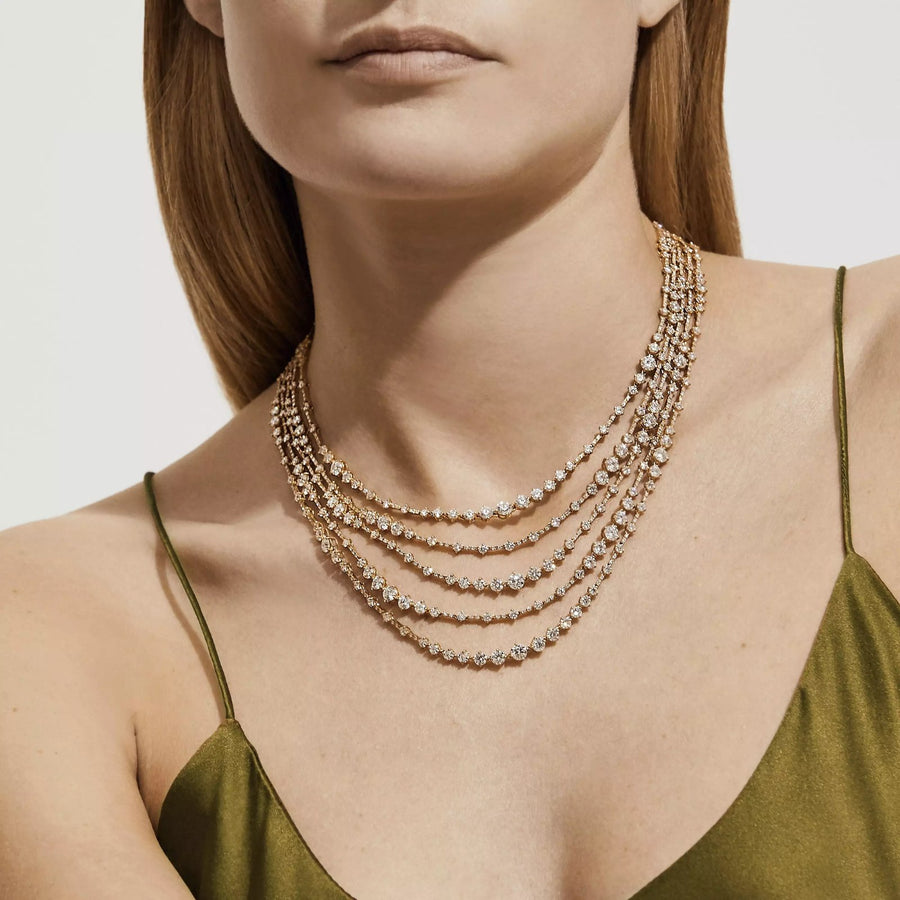 De Beers Arpeggia Five Line Necklace - J4FL04Z99K42