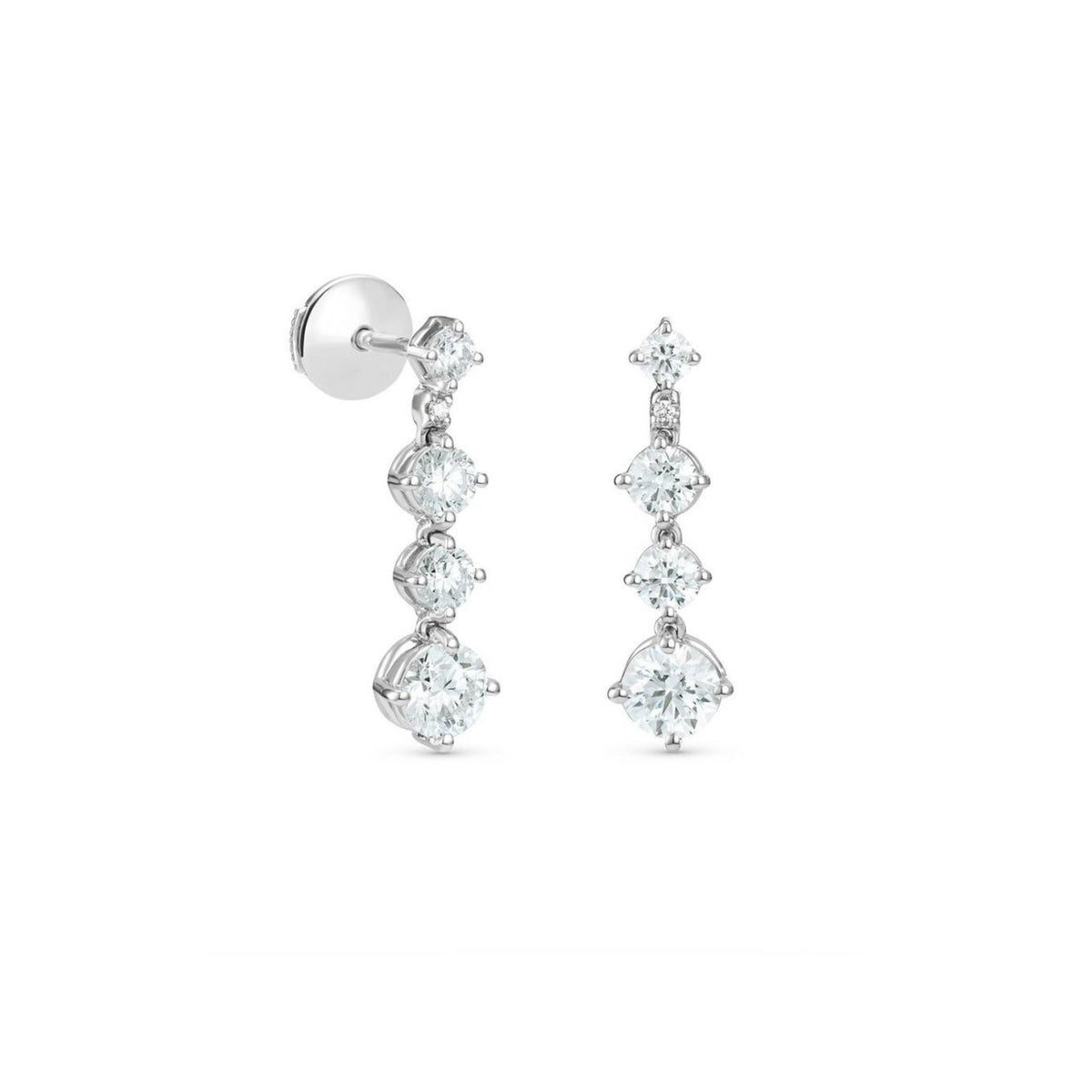 De Beers Arpeggia One Line Small Earrings - E102158