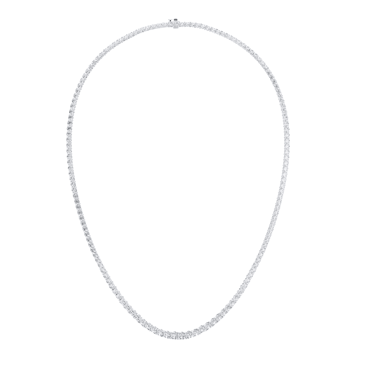 De Beers Classic Eternity Line Round Brilliant Diamond Necklace N10211500A042