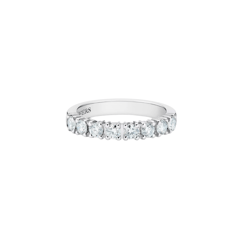 De Beers Classic Half Eternity Band in Platinum-De Beers Classic Half Eternity Band in Platinum - R102R10219700A048197