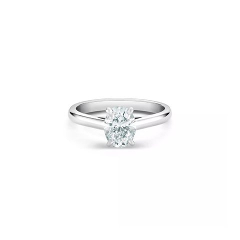 De Beers Classic Oval-Shaped Diamond Ring-De Beers Classic Oval - Shaped Diamond Ring - J1EX01L20P54