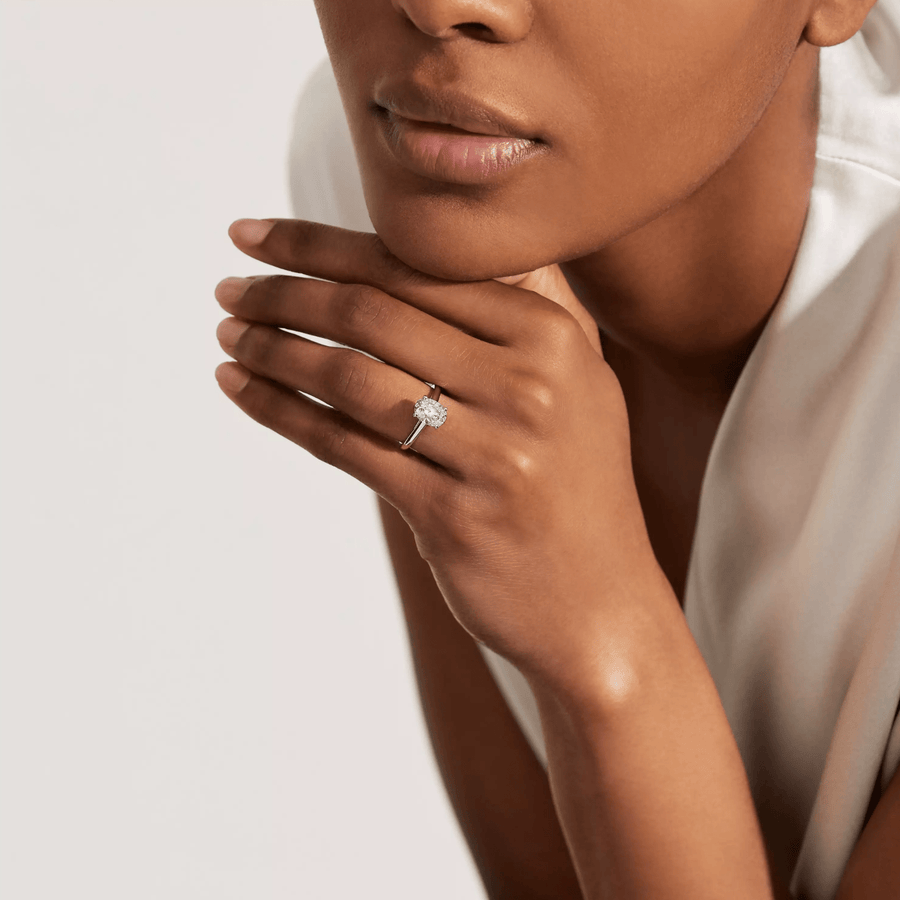 De Beers Classic Oval - Shaped Diamond Ring - J1EX01L20P54