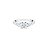 De Beers Classic Round Brilliant and Pear-shaped Diamond Ring-De Beers Classic Round Brilliant and Pear-shaped Diamond Ring R10227510A451