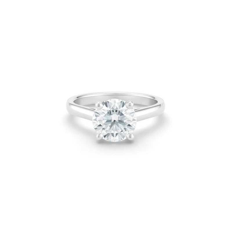 De Beers Classic Round Brilliant Diamond Ring-De Beers Classic Round Brilliant Diamond Ring - J1EX01B05P52