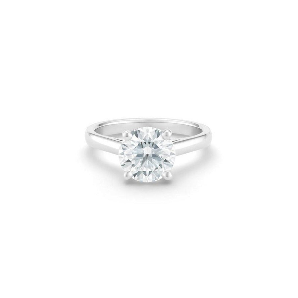 De Beers Classic Round Brilliant Diamond Ring - J1EX01B10P52