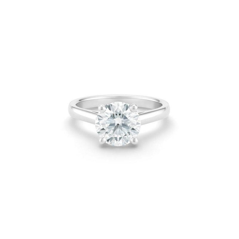 De Beers Classic Round Brilliant Diamond Ring-De Beers Classic Round Brilliant Diamond Ring - J1EX01B10P52