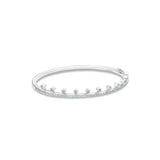 De Beers Dewdrop One Line Full Pave Bangle-De Beers Dewdrop One Line Full Pave Bangle in 18 karat white gold with diamonds totaling 1.00 carats.