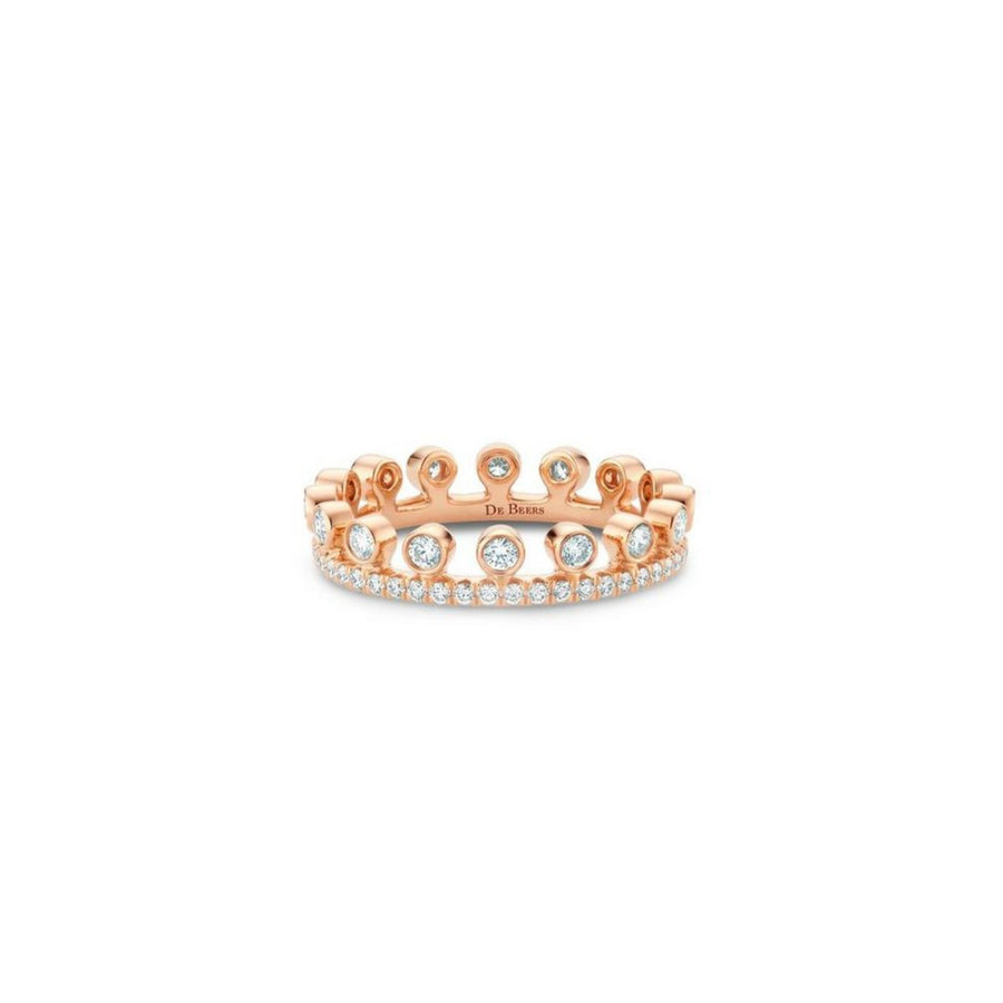 De Beers Dewdrop Pavé Ring - R1023300052 - De Beers Dewdrop Pavé Ring in 18 karat rose gold with diamonds totaling 0.65 carats.