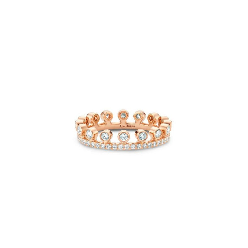 De Beers Dewdrop Pavé Ring-De Beers Dewdrop Pavé Ring - R1023300052 - De Beers Dewdrop Pavé Ring in 18 karat rose gold with diamonds totaling 0.65 carats.