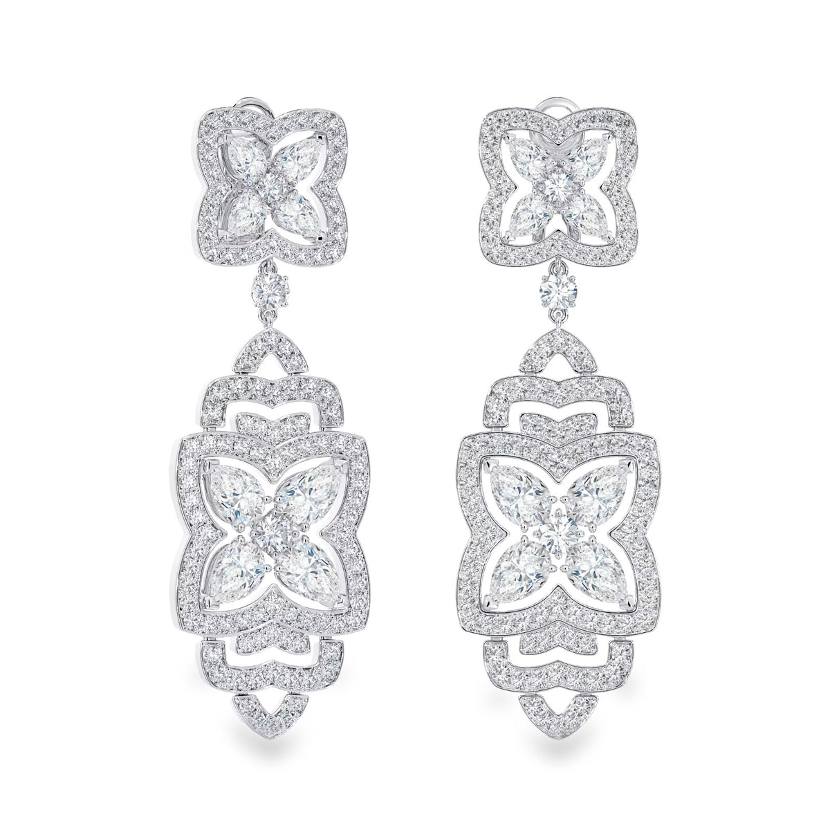 De Beers Enchanted Lotus Drop Earrings - E103386