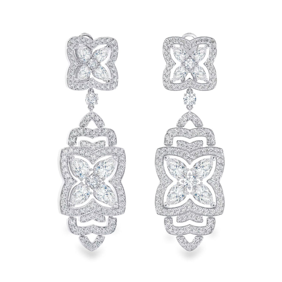 De Beers Enchanted Lotus Drop Earrings - E103386