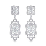 De Beers Enchanted Lotus Drop Earrings-De Beers Enchanted Lotus Drop Earrings - E103386