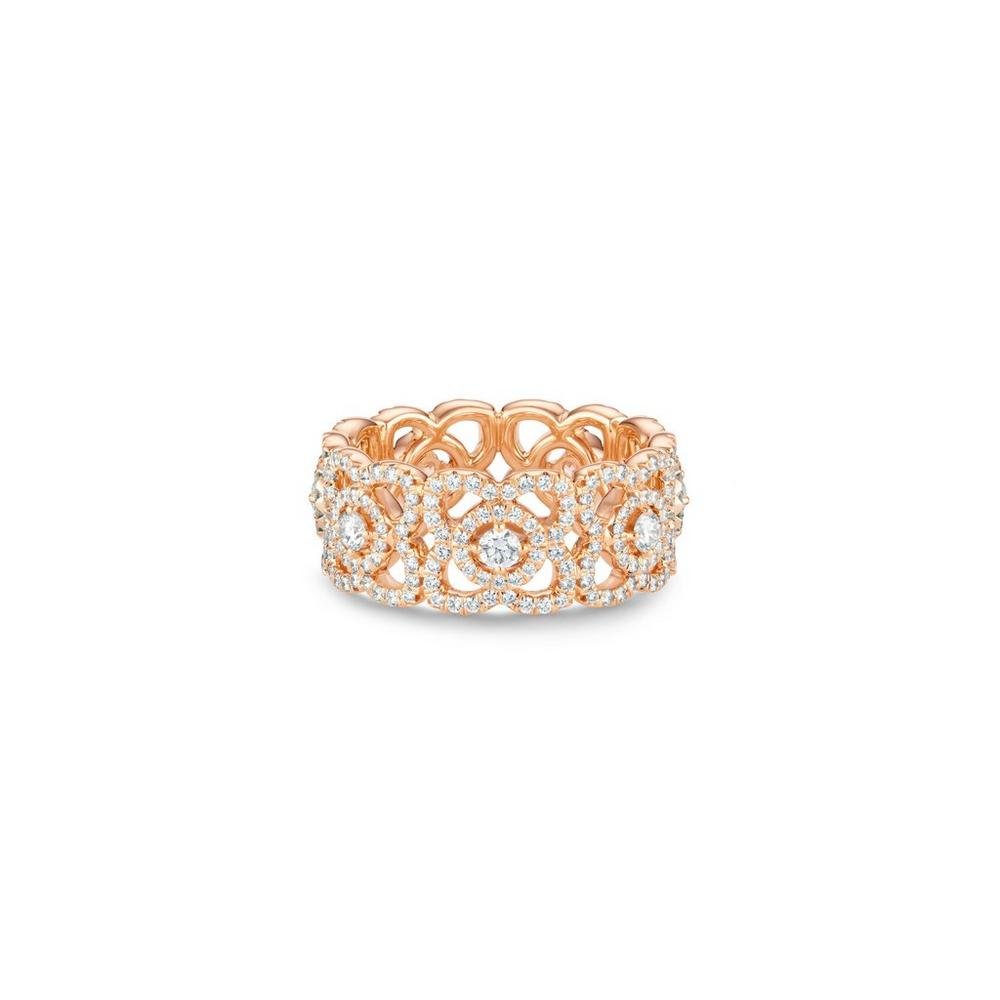 De Beers Enchanted Lotus Rose Gold Band - J1FK02Z00K54