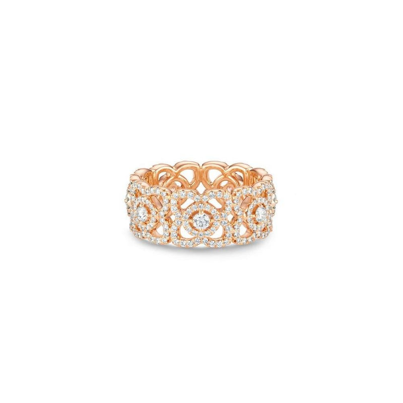 De Beers Enchanted Lotus Rose Gold Band-De Beers Enchanted Lotus Rose Gold Band - J1FK02Z00K54