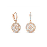 De Beers Enchanted Lotus Sleepers Earrings-De Beers Enchanted Lotus Sleepers Earrings - E102152 - De Beers Enchanted Lotus Sleepers Earrings in 18 karat rose gold with white mother-of-pearl and diamonds totaling 0.50 carat.