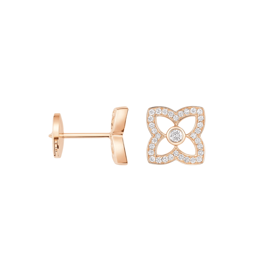 De Beers Lotus by De Beers Small Rose Gold Diamond Stud Earrings E10513400A000