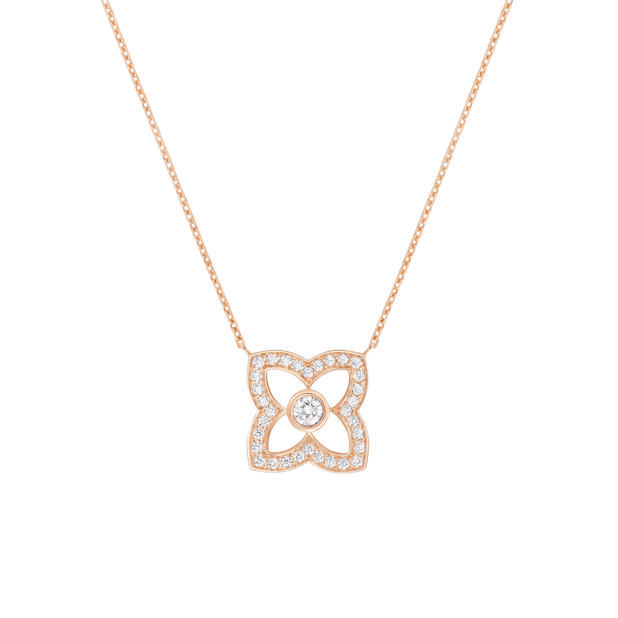 De Beers Lotus by De Beers Rose Gold Diamond Pendant