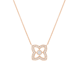 De Beers Lotus by De Beers Small Rose Gold Diamond Pendant-De Beers Lotus by De Beers Rose Gold Diamond Pendant