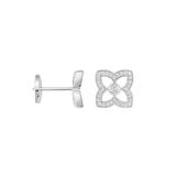 De Beers Lotus by De Beers White Gold Diamond Stud Earrings-De Beers Lotus by De Beers Small White Gold Diamond Stud Earrings E10513300A000