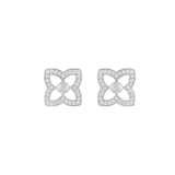 De Beers Lotus by De Beers White Gold Diamond Stud Earrings-De Beers Lotus by De Beers Small White Gold Diamond Stud Earrings E10513300A000