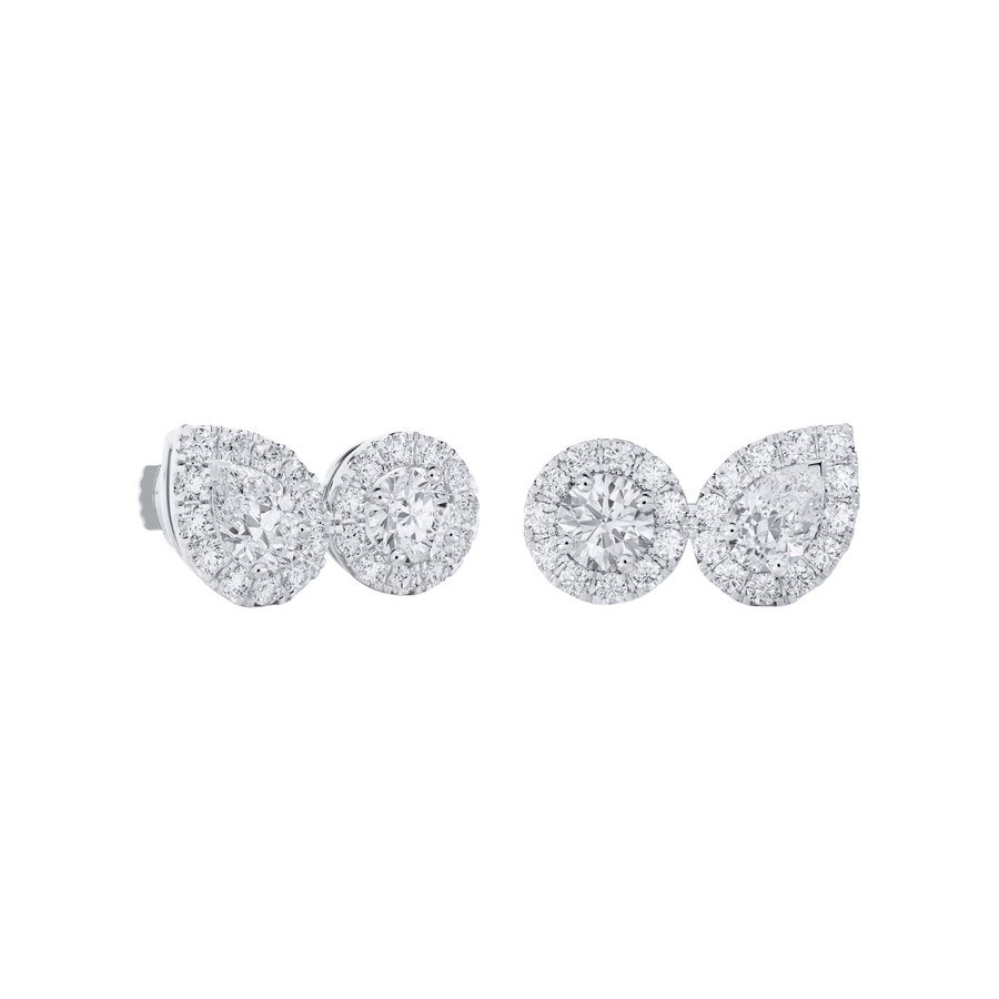 De Beers My First De Beers Aura Toi & Moi Stud Earrings E10347500A000
