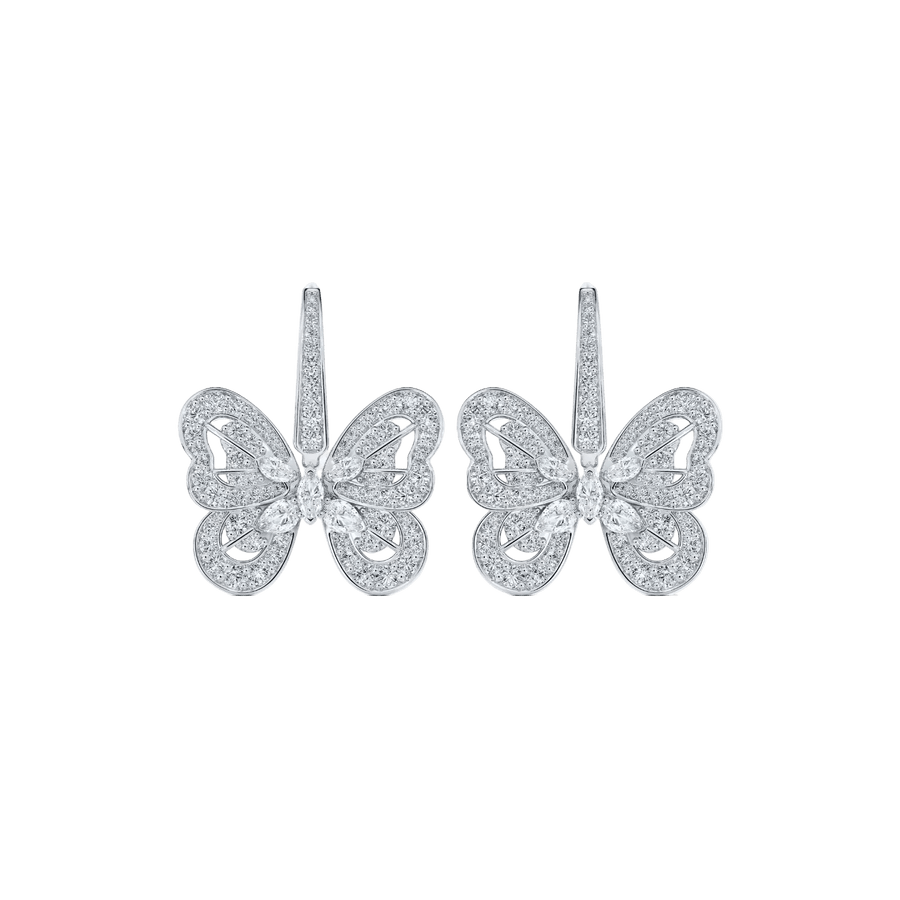 De Beers Portraits of Nature Butterfly Earrings - E103376