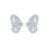 De Beers Portraits of Nature Butterfly Earrings in White Gold-De Beers Portraits of Nature Butterfly Earrings in White Gold E10349800A000