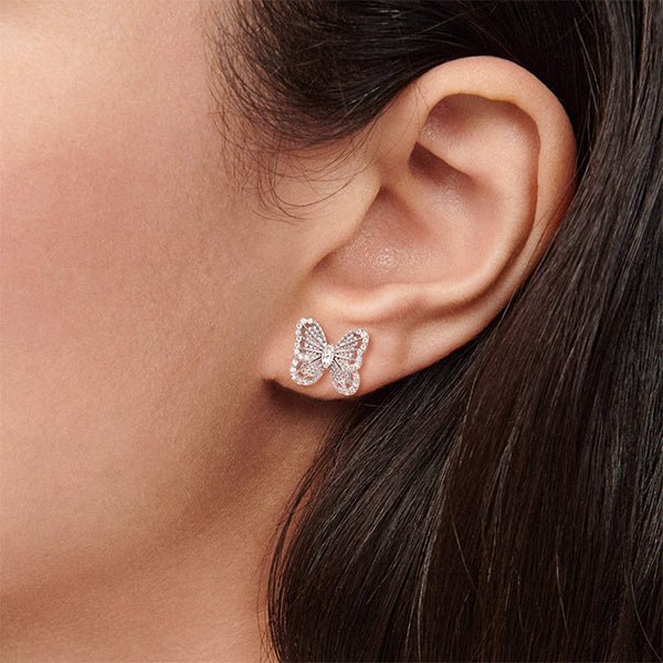 De Beers Portraits of Nature Butterfly Studs - E103377