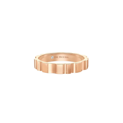 De Beers RVL Band Ring - R1039670050 - De Beers RVL Band Ring in 18 karat rose gold. 3.6mm wide.