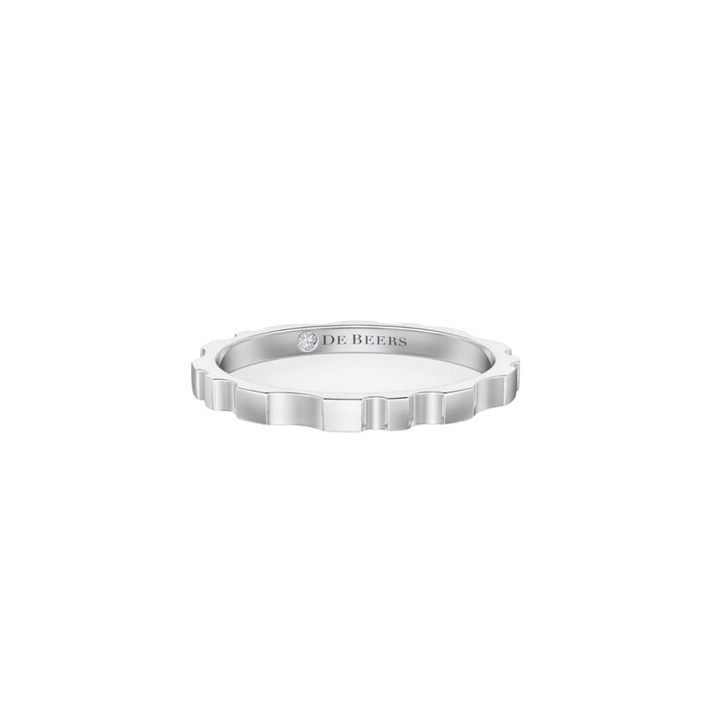 De Beers RVL Band Ring-De Beers RVL Band Ring - R1040260050 - De Beers RVL Band Ring in 18 karat white gold. 1.8mm wide.