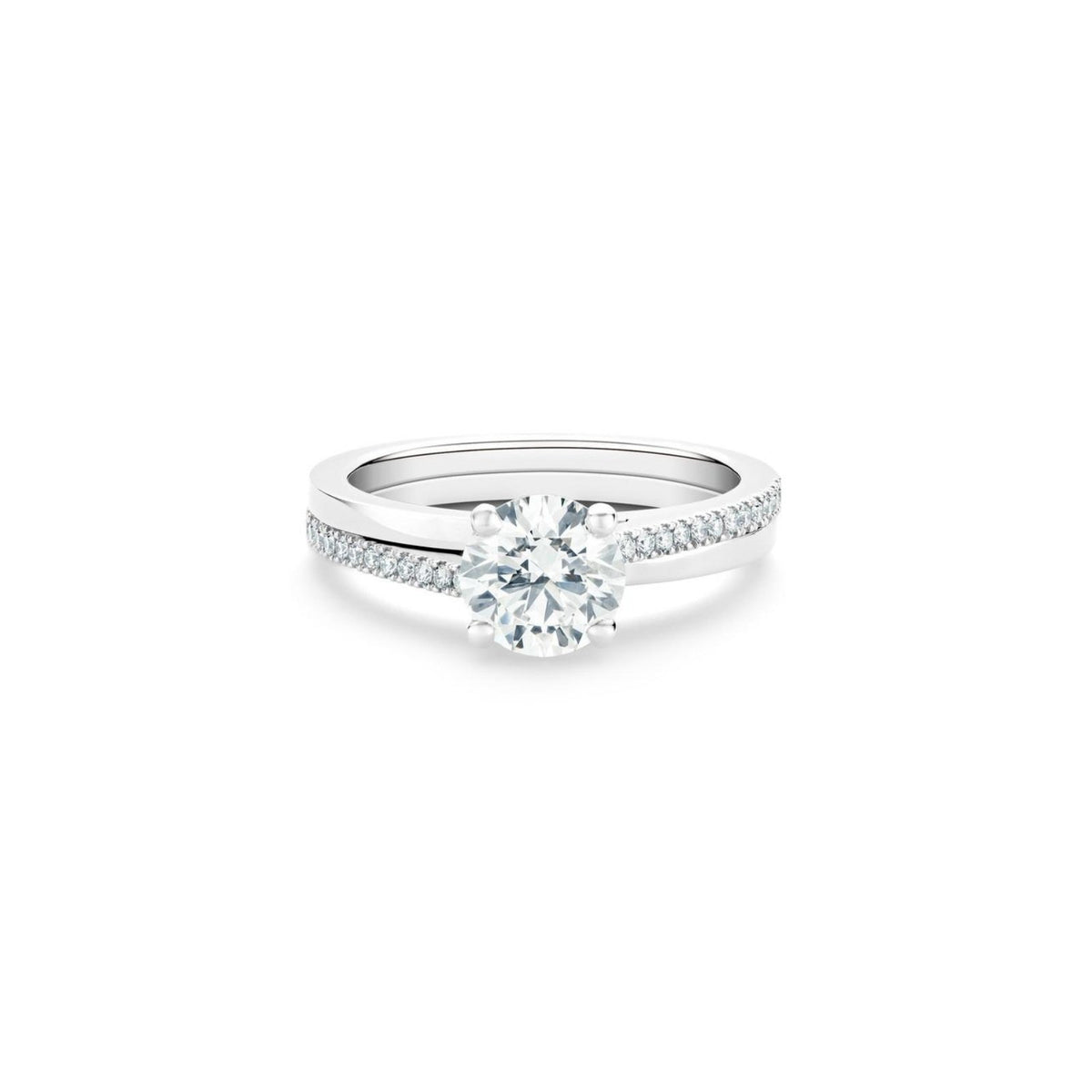 De Beers The Promise Round Brilliant Diamond Ring - J1FD01B10P52