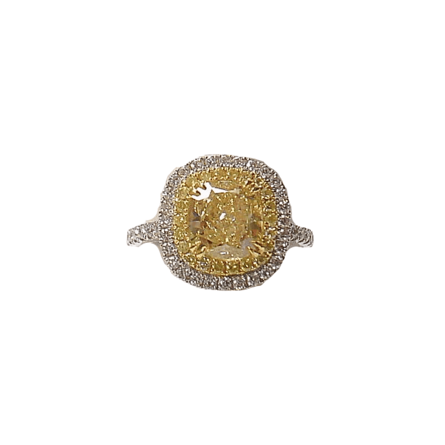 DeBeers Forevermark Yellow Diamond Engagment Ring 631365