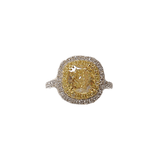 DeBeers Forevermark Yellow Diamond Engagment Ring-DeBeers Forevermark Yellow Diamond Engagment Ring 631365